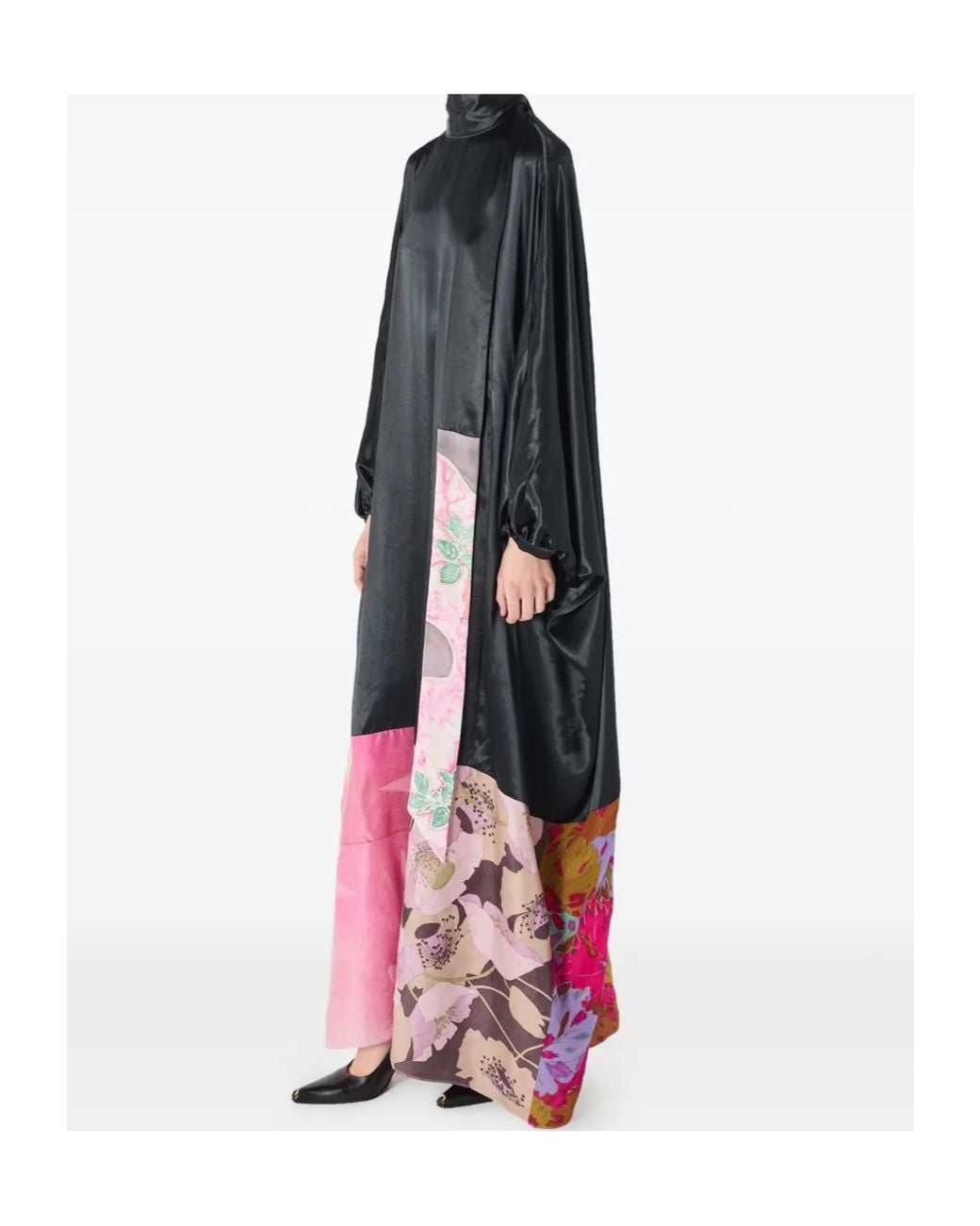 MARINE SERRE Multicolor Silk Dress
