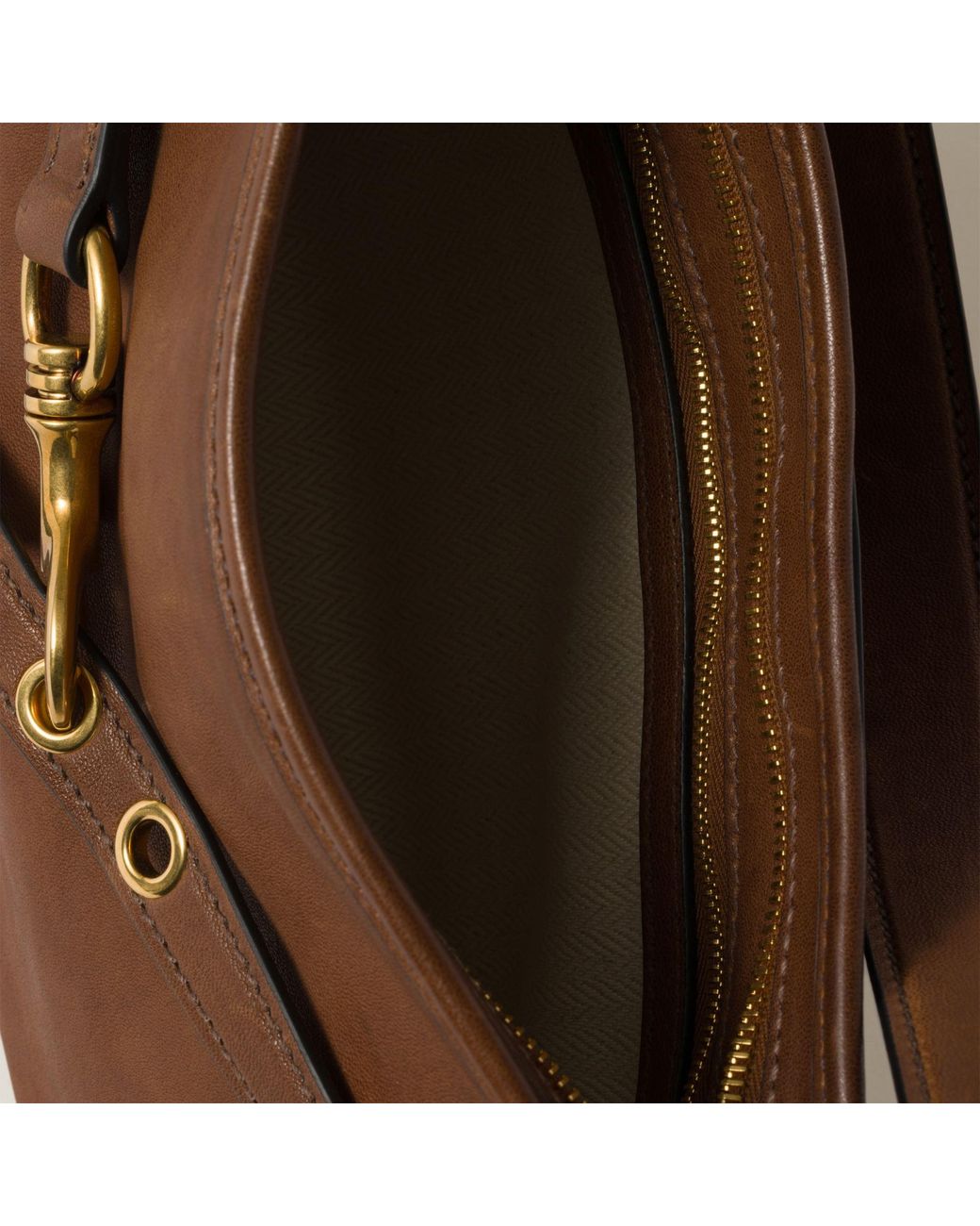 Miu Miu Brown Aventure Nappa Leather Bag