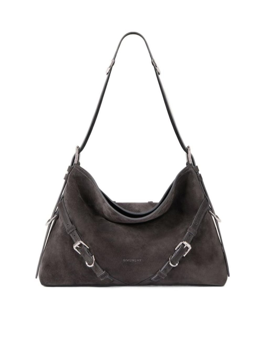 Givenchy Black Medium Voyou Bag Suede