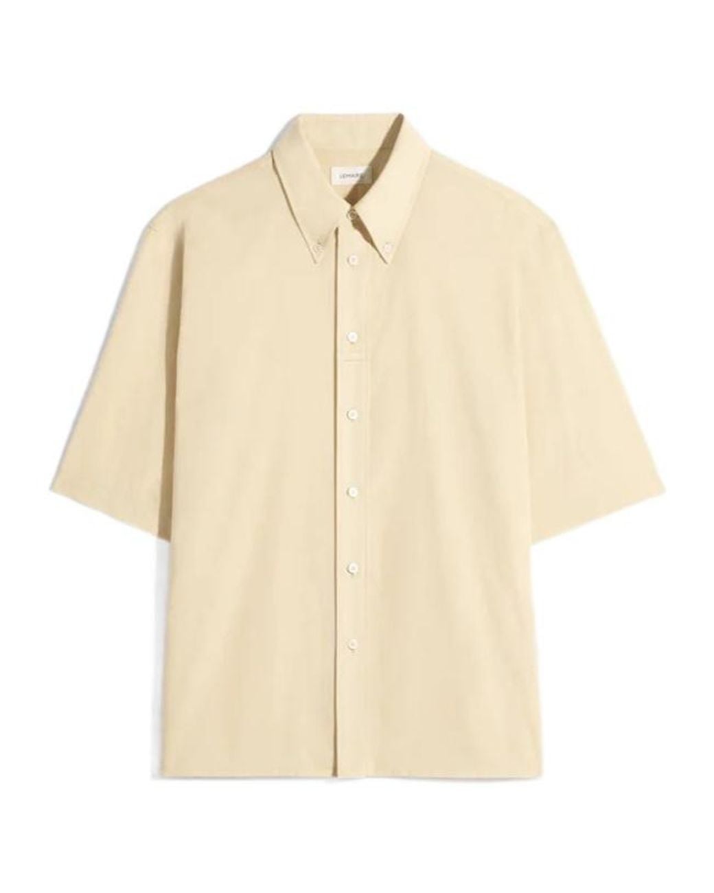 Lemaire Natural Short-Sleeved Shirt for men