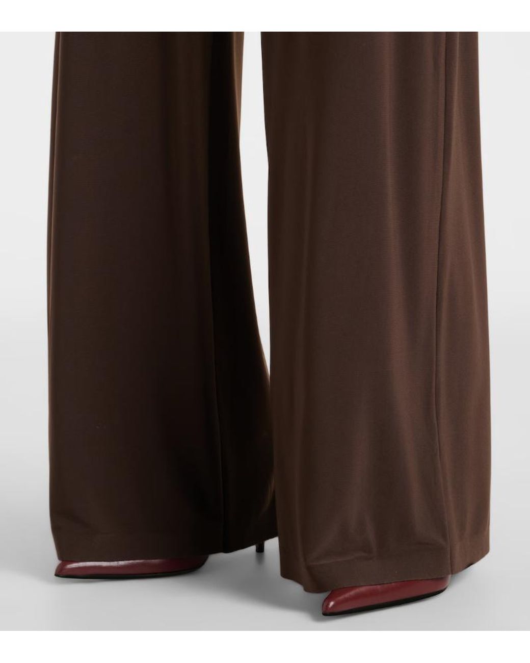Norma Kamali Purple Ruched Jersey Jumpsuit