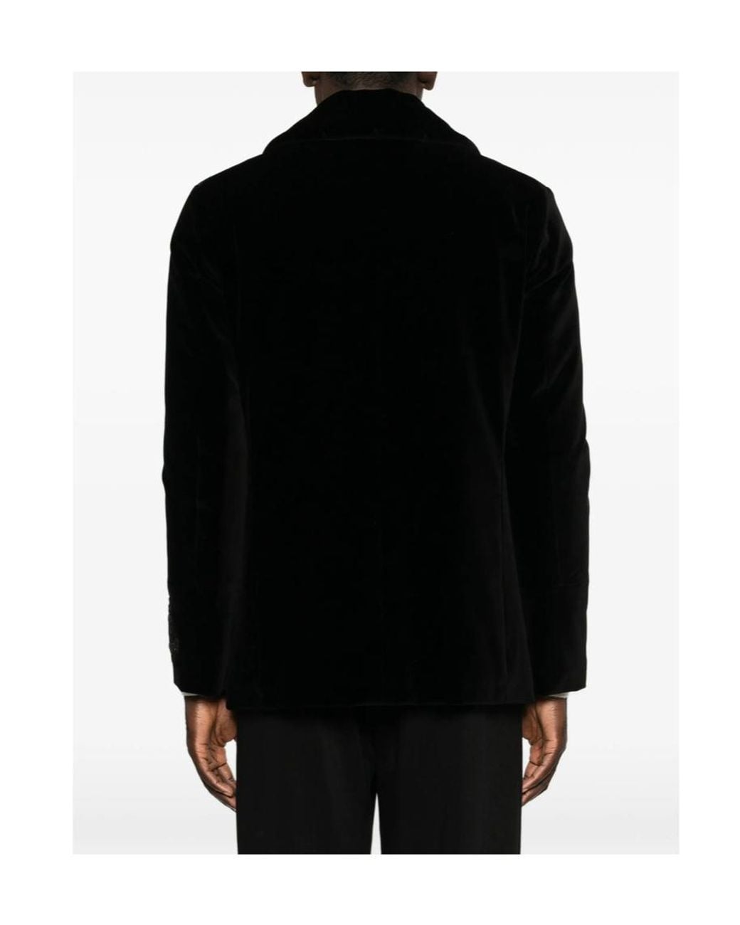 Sealup Black Double-Breasted Coat for men