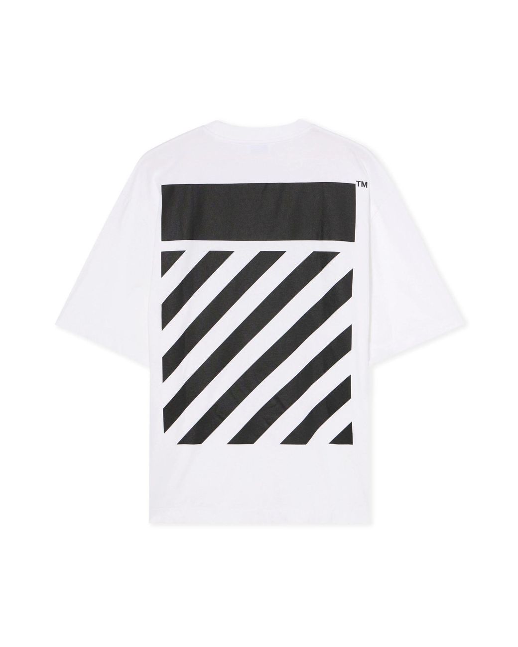 Off-White c/o Virgil Abloh White Logo Embroidered Crewneck T-Shirt for men
