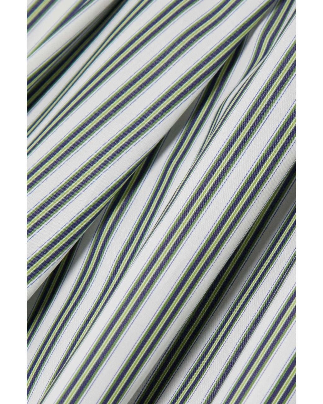 Rosie Assoulin Gray A-Line Striped Skirt