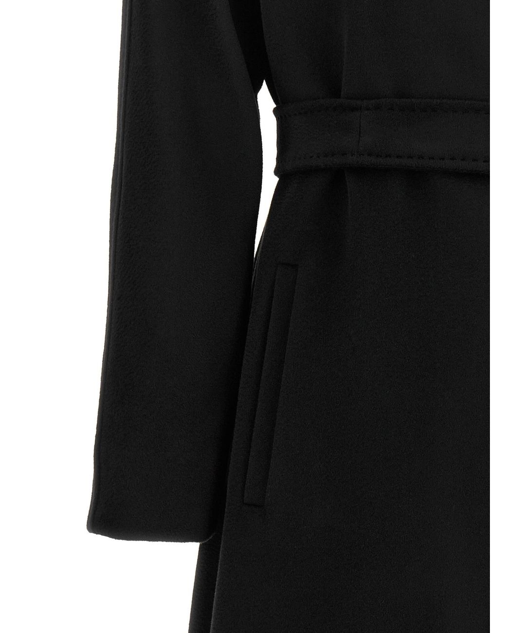 Max Mara Brown Tan Mstdravenna Belted Wrap Coat