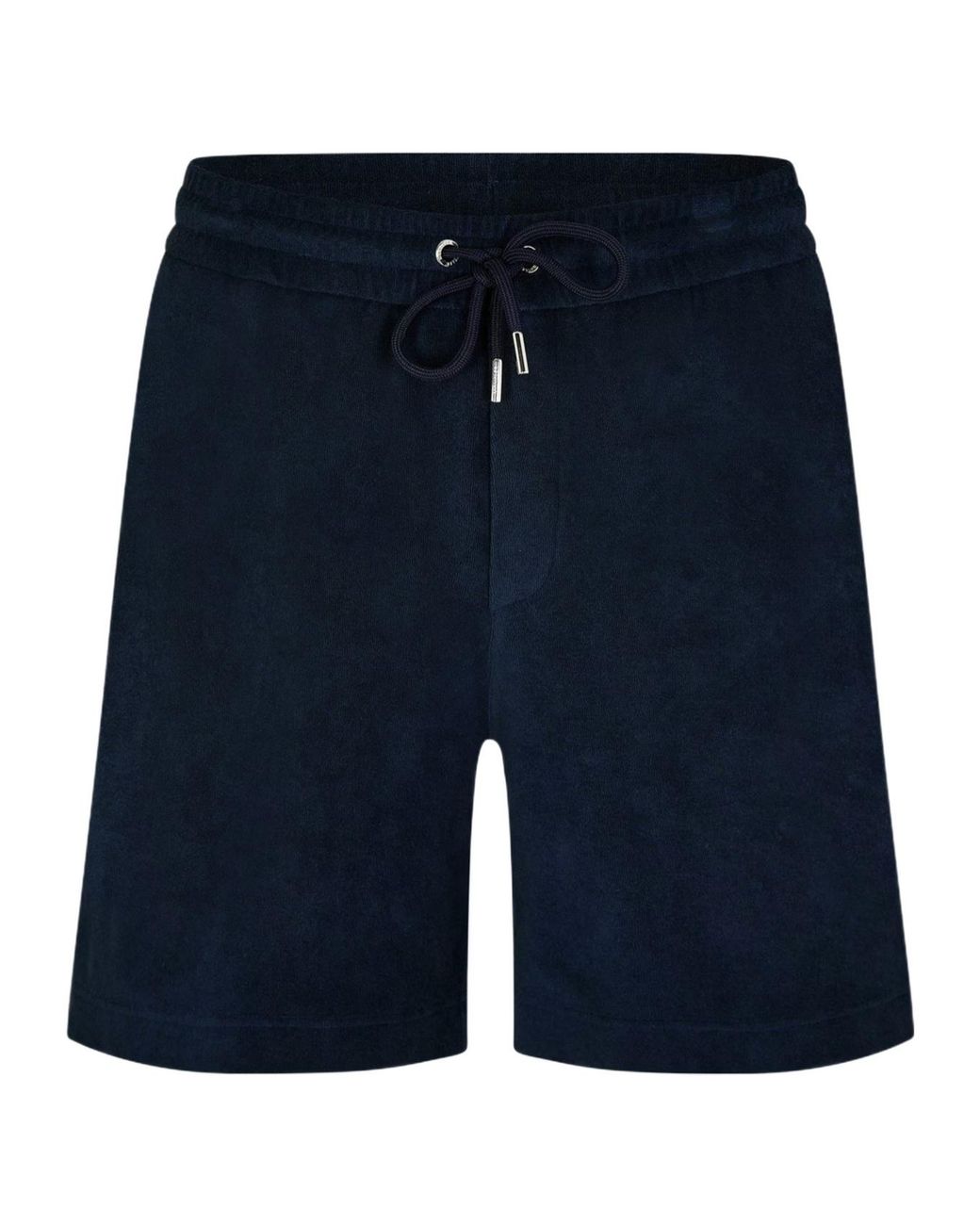 Moncler Blue Logo Drawstring Shorts for men