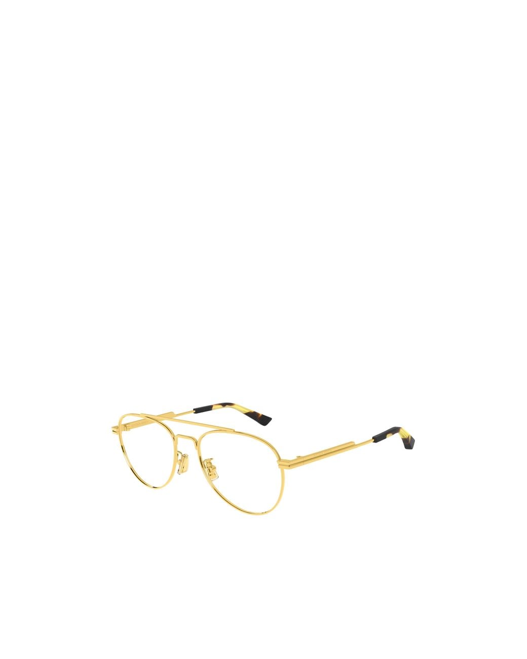 Bottega Veneta Metallic Eyewear Aviator Glasses for men