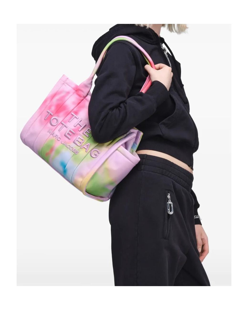 Marc Jacobs Pink The Tote Bag Printed Tote Bag