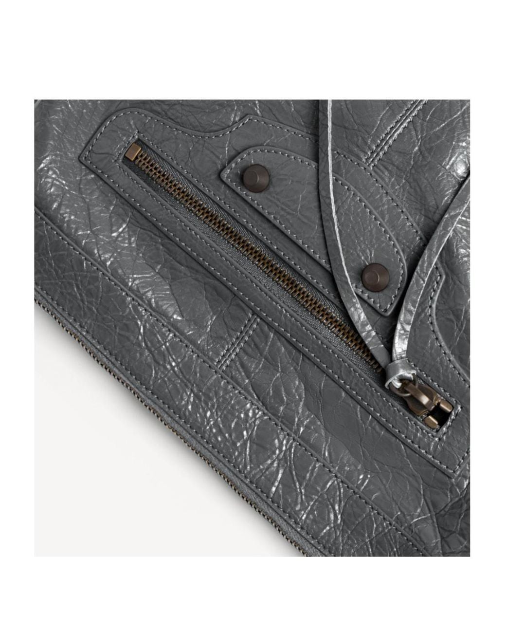 Balenciaga Gray Le City Small Shoulder Bag for men