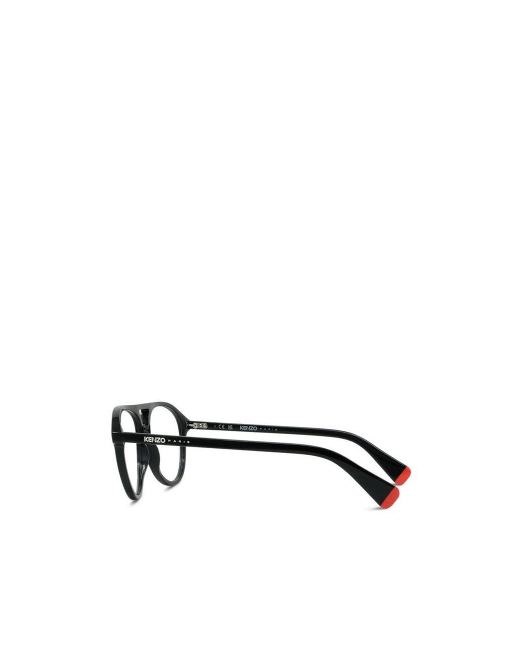 KENZO White Full-Rim Non-Prescription Glasses for men