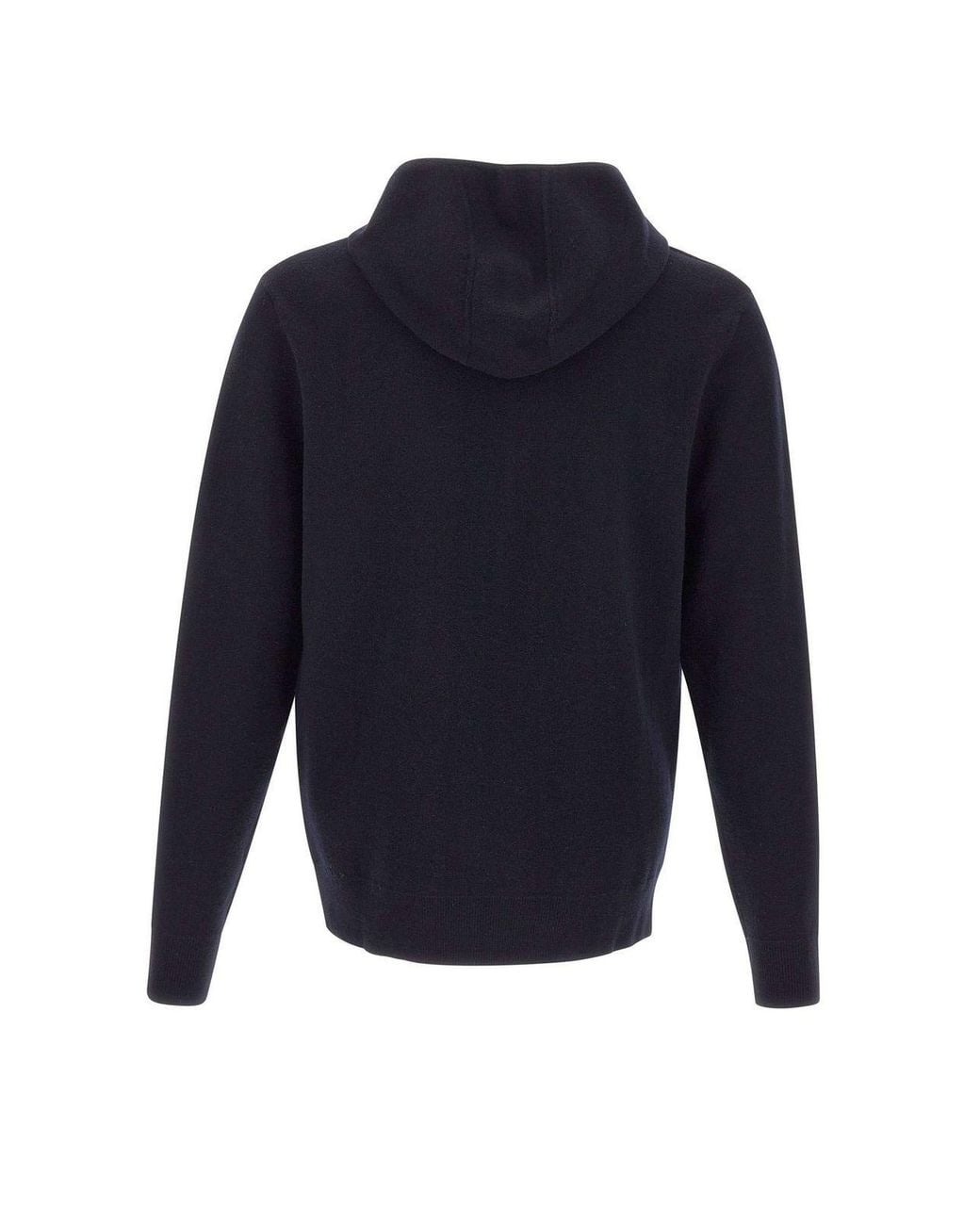 Aspesi Blue Zip-Up Hooded Sweater for men