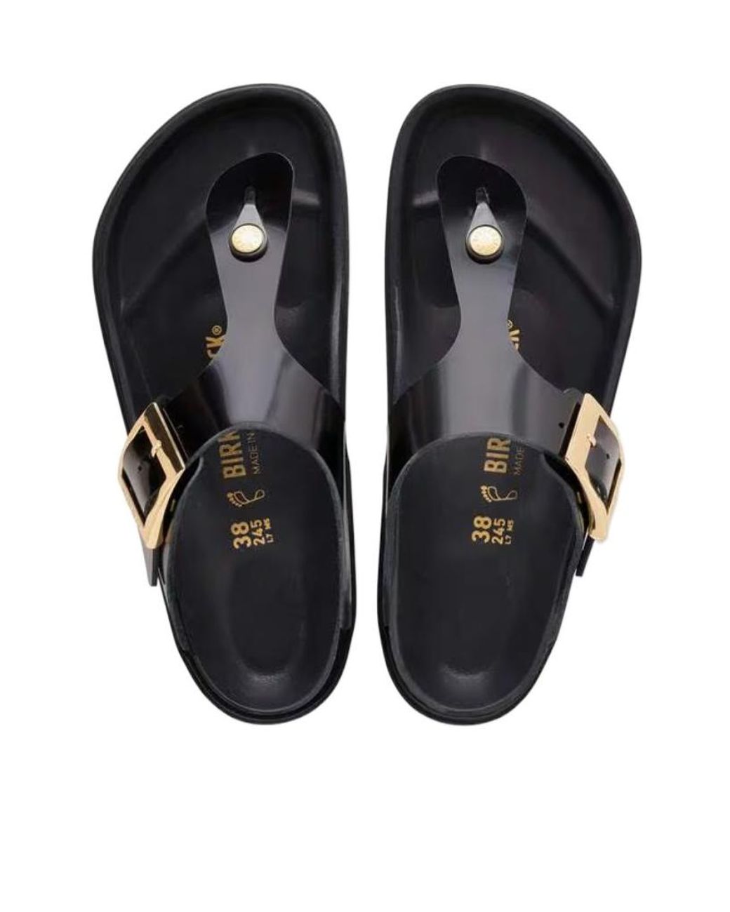 Birkenstock Brown Gizeh Buckle Flip-Flops Slides