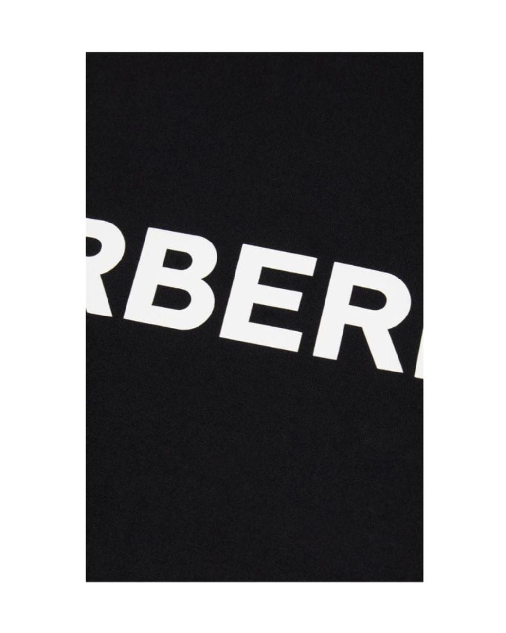 Burberry Black Logo Printed Crewneck T-Shirt