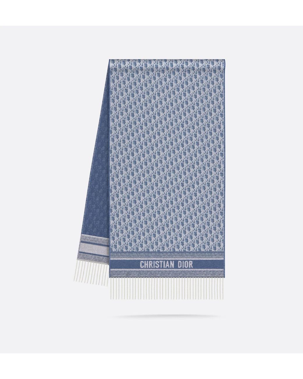 Dior Blue Oblique Scarf