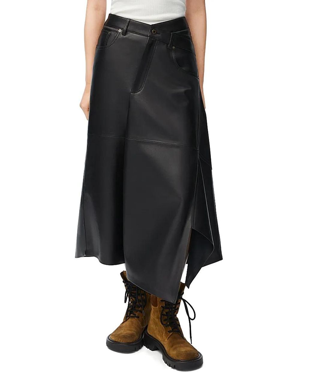 Loewe Black Asymmetric Skirt
