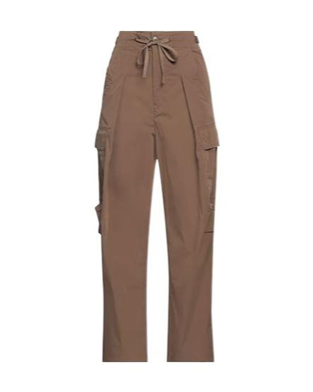 Isabel Marant Brown Multi-Pocket Cargo Pants