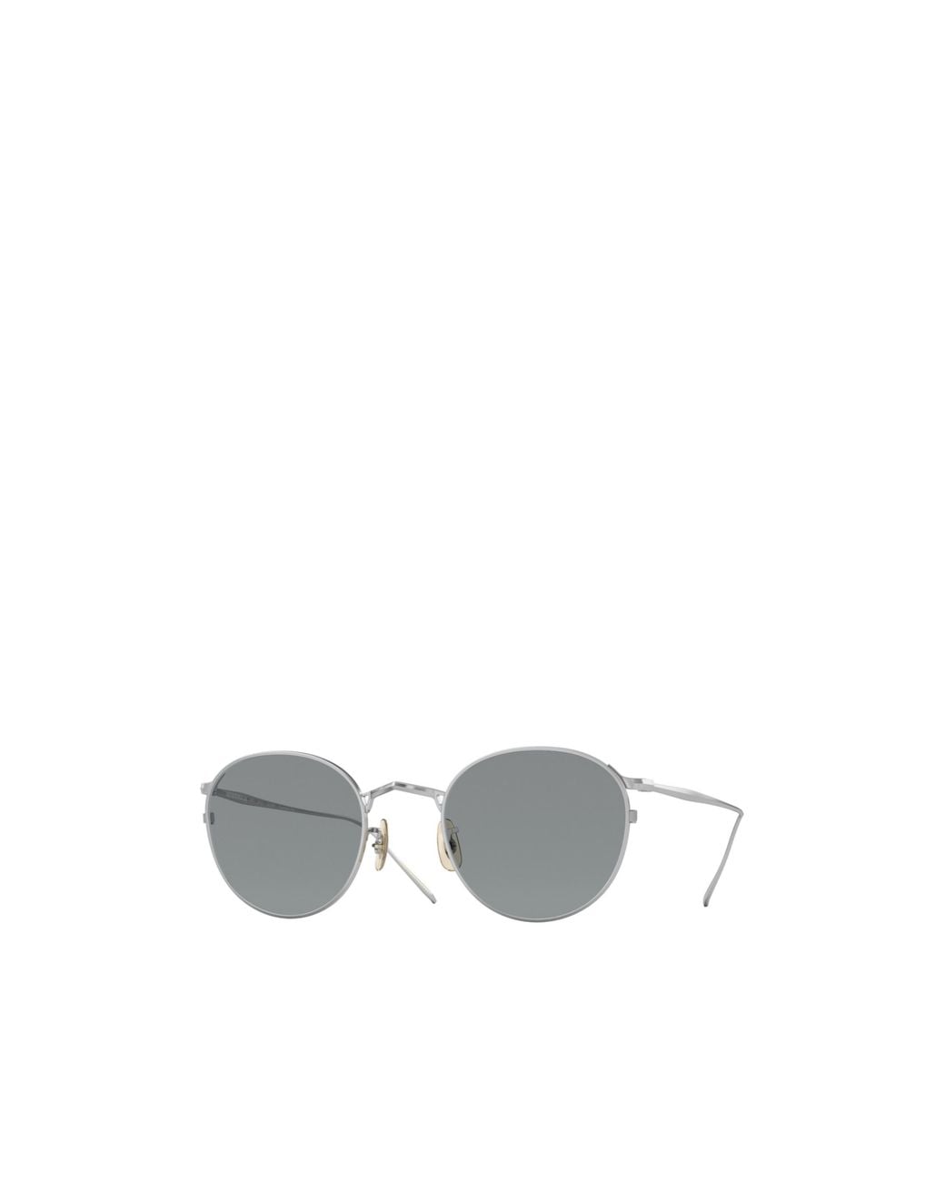 Oliver Peoples White G. Ponti-4 Round Frame Sunglasses for men