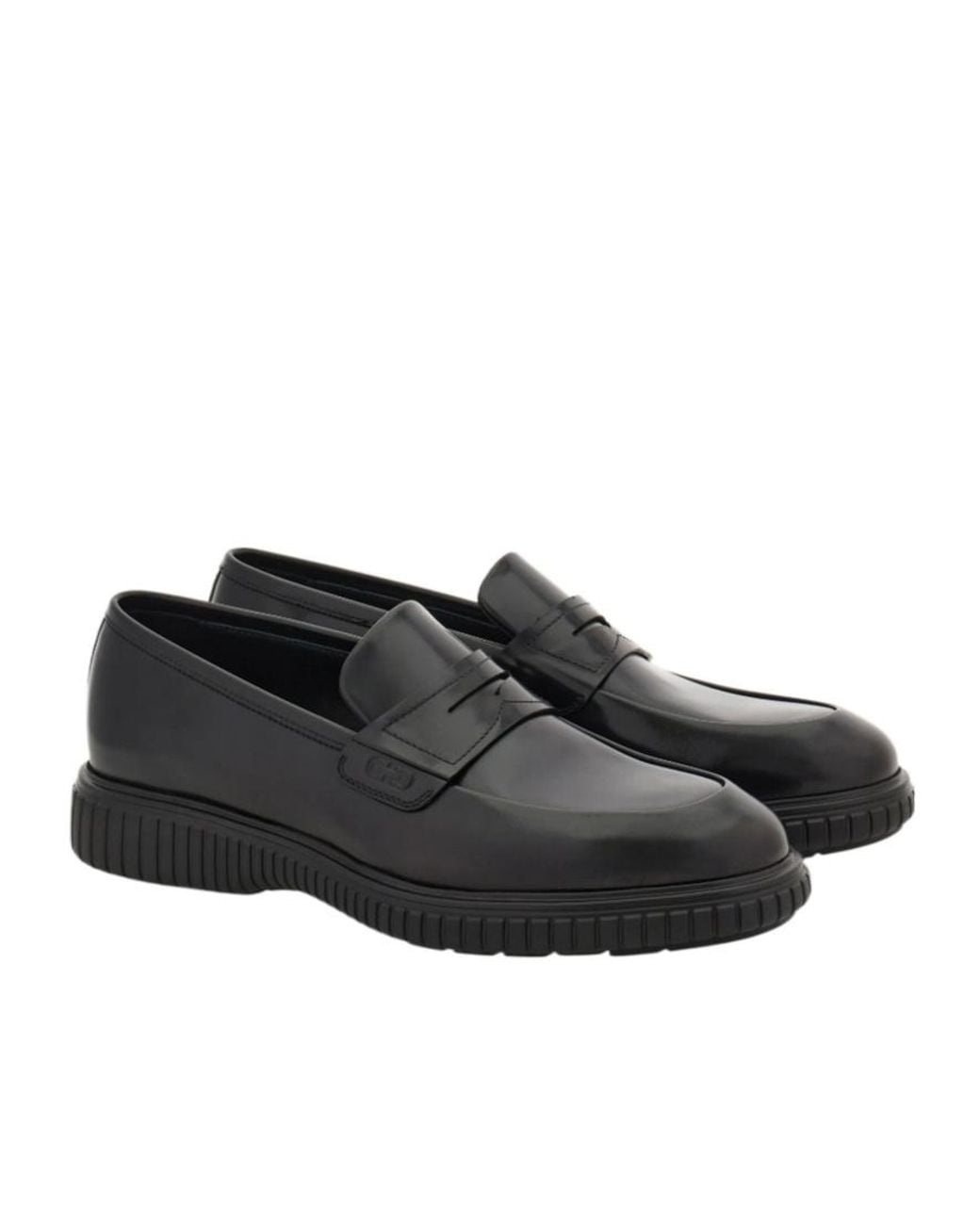 Ferragamo Black Casual Loafer for men