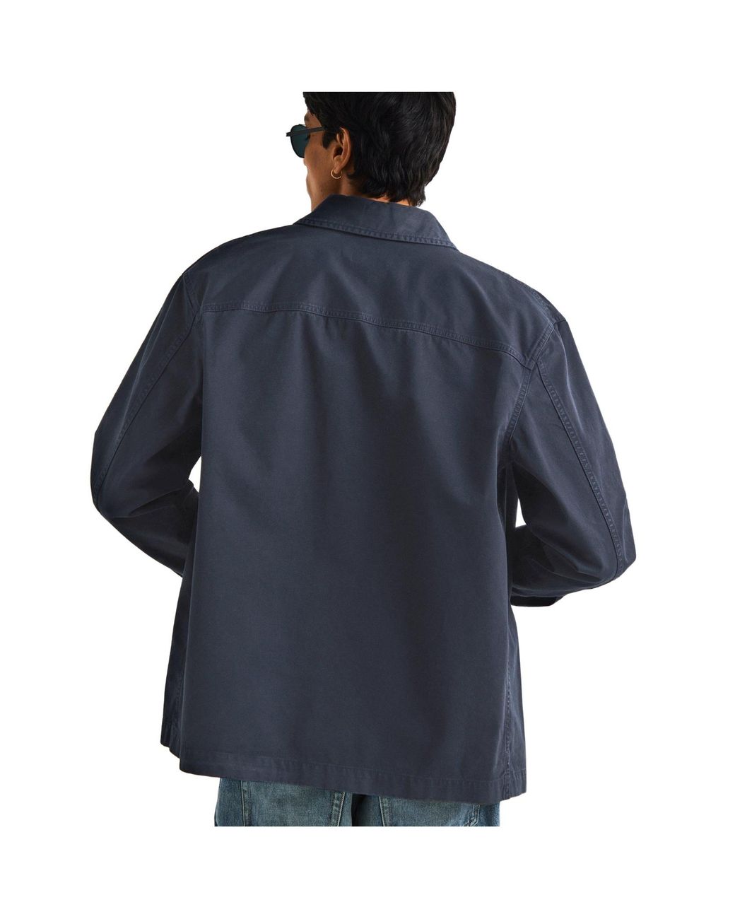 Saint Laurent Blue Workwear Shirt Jacket for men