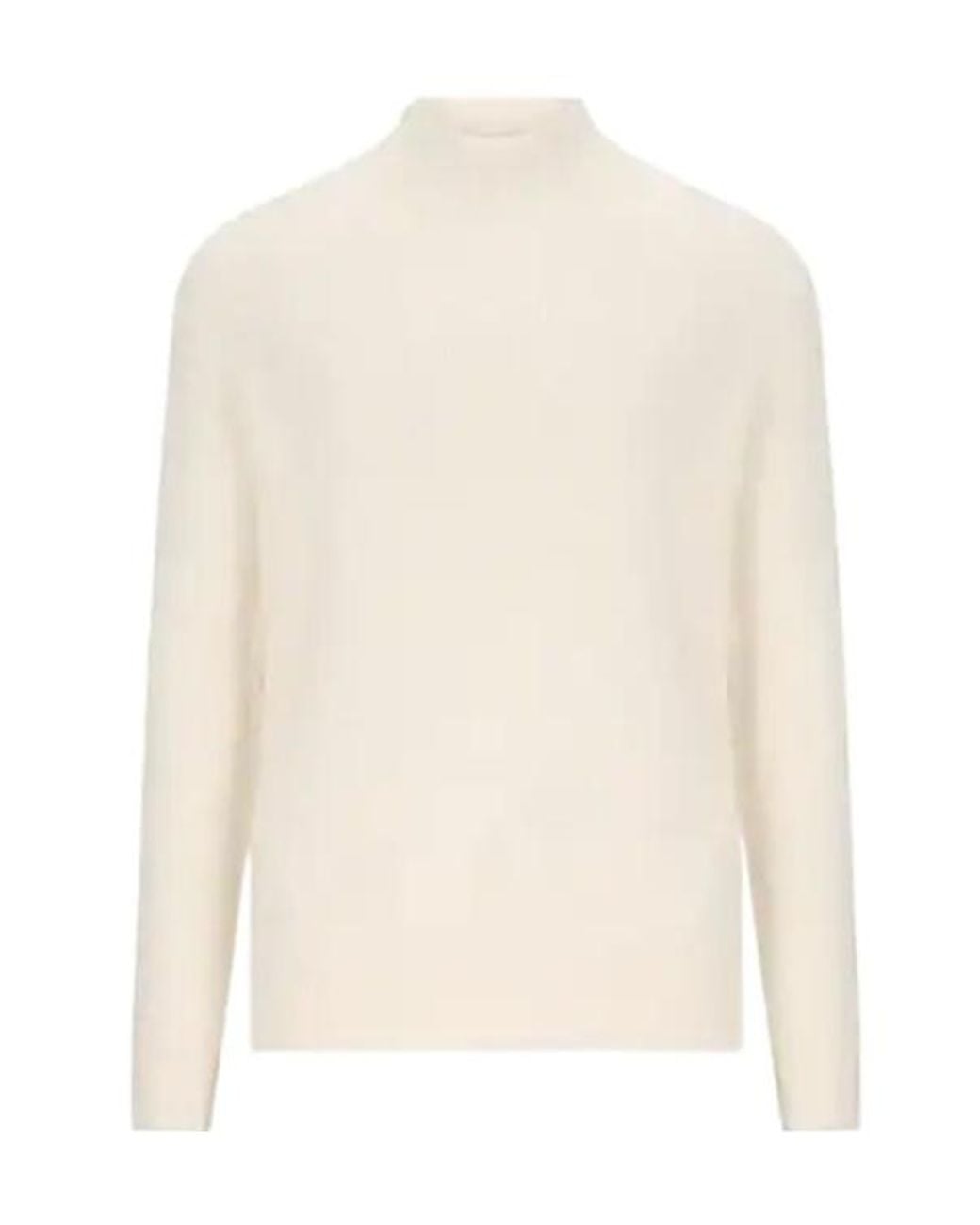 Tagliatore White Filbert Knitted Jumper for men