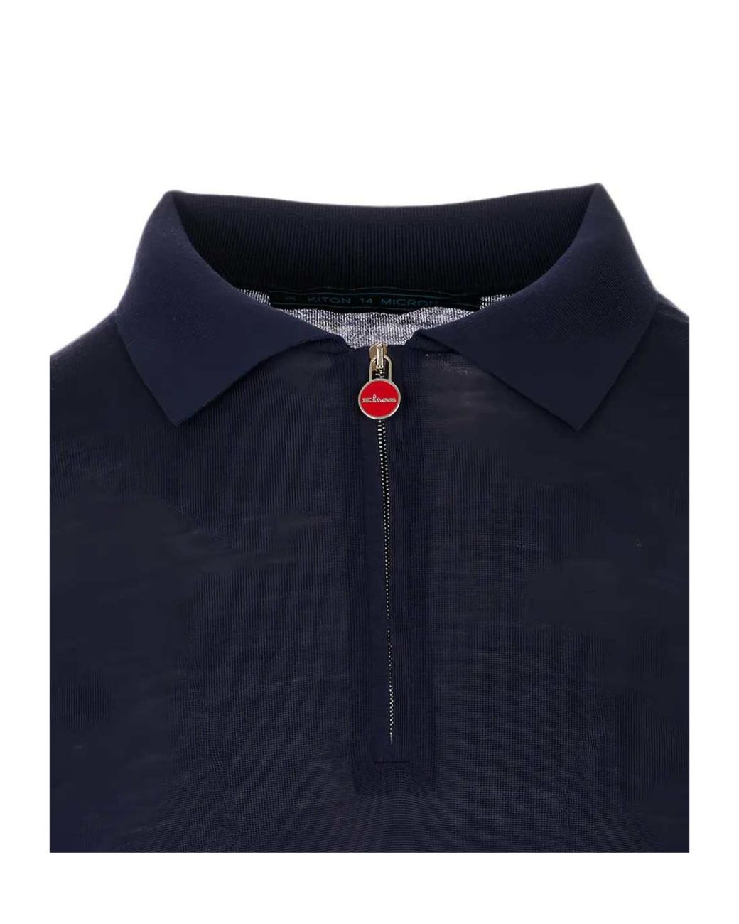 Kiton Blue Long-Sleeved Sweater for men