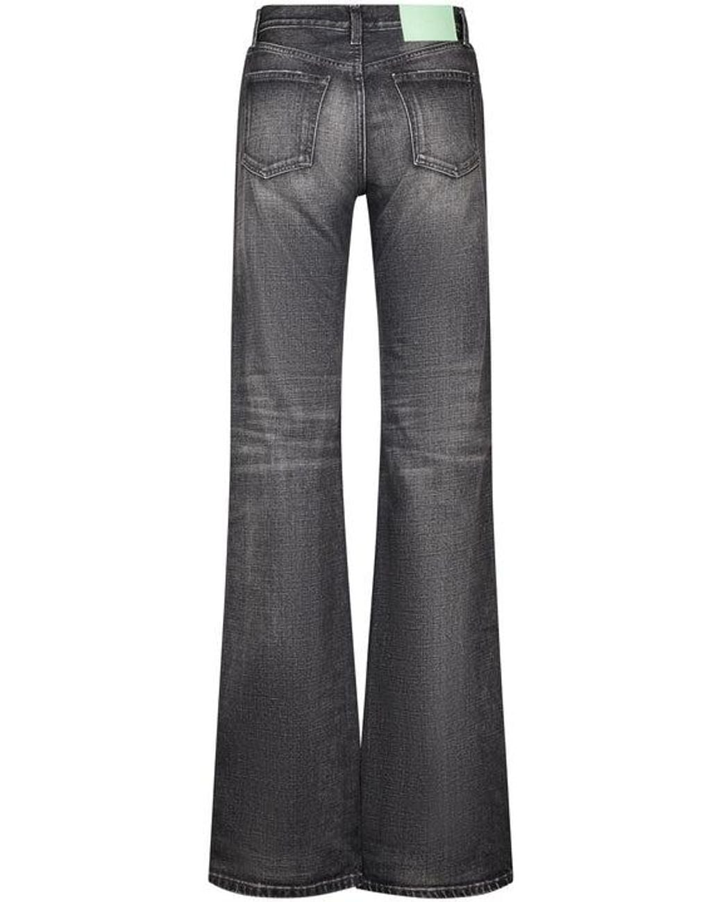 Haikure Gray Star Straight-Leg Jeans