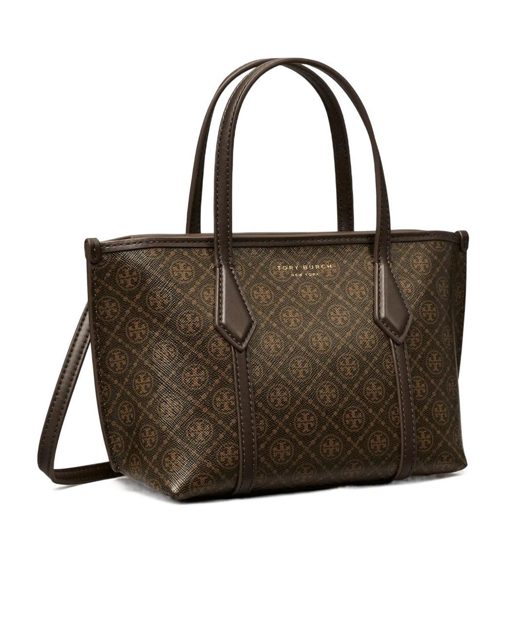Tory Burch Brown Perry Mini Tote
