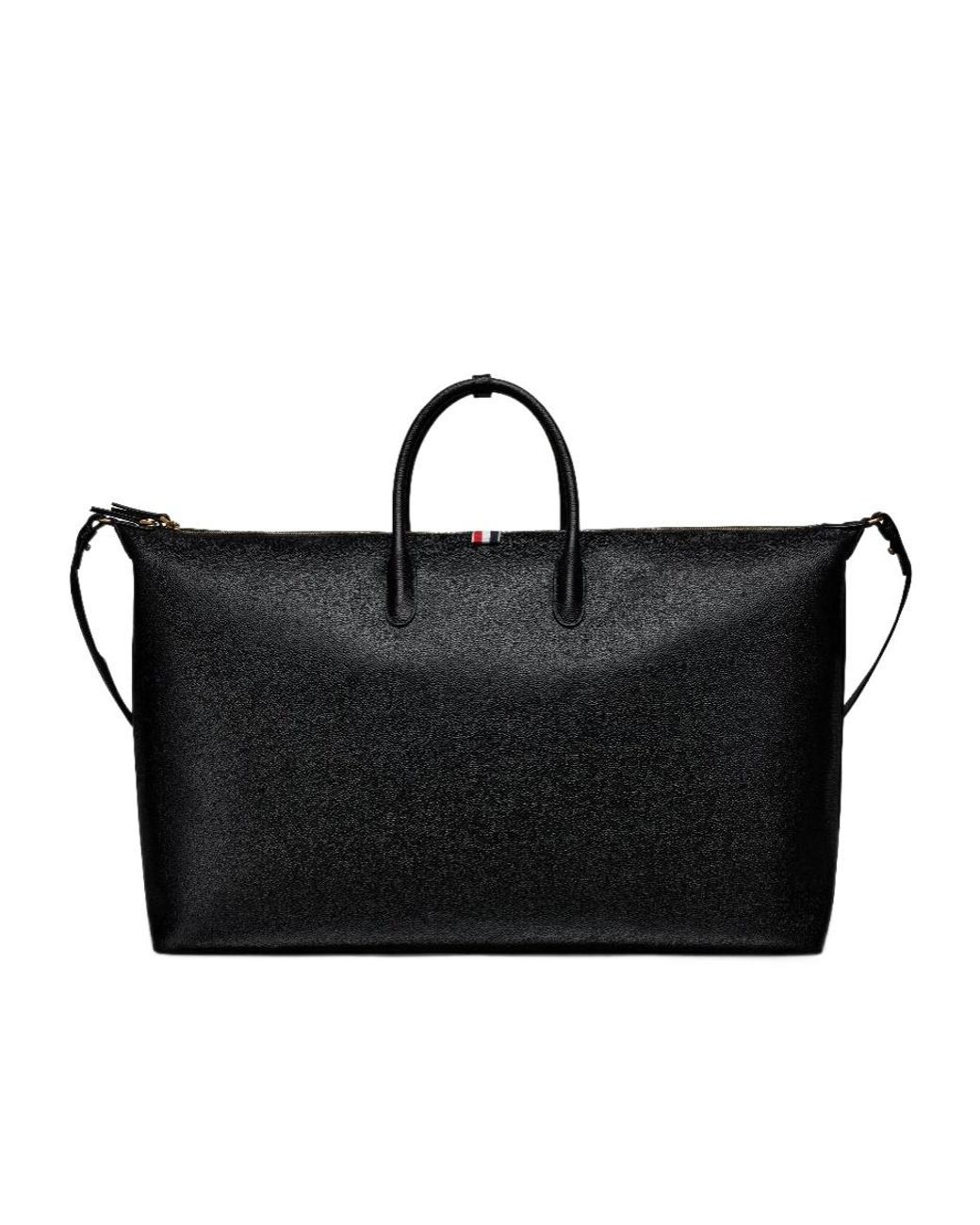 Thom Browne Black Duffle Bag for men