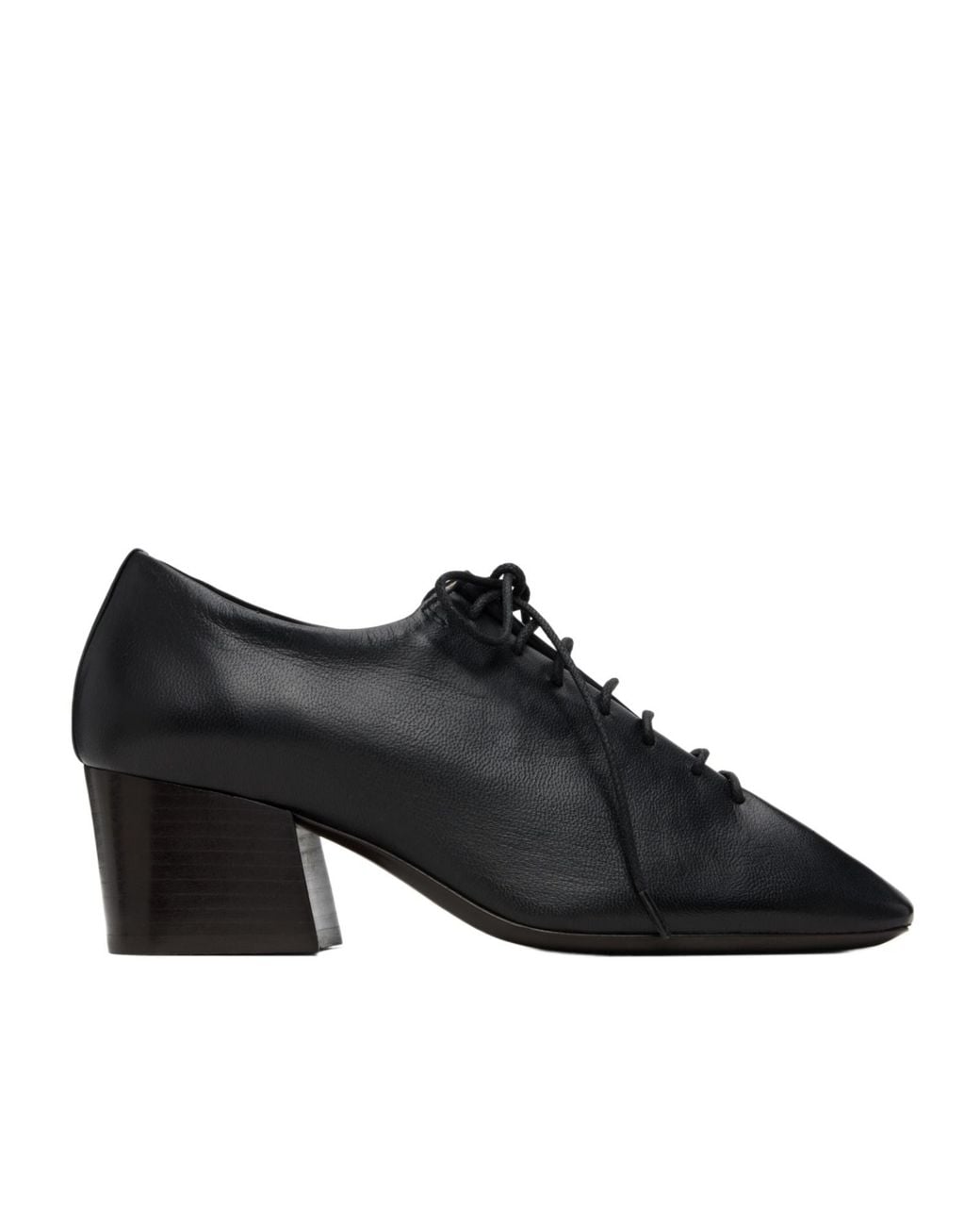 Lemaire Black Souris Classic Derby Shoes