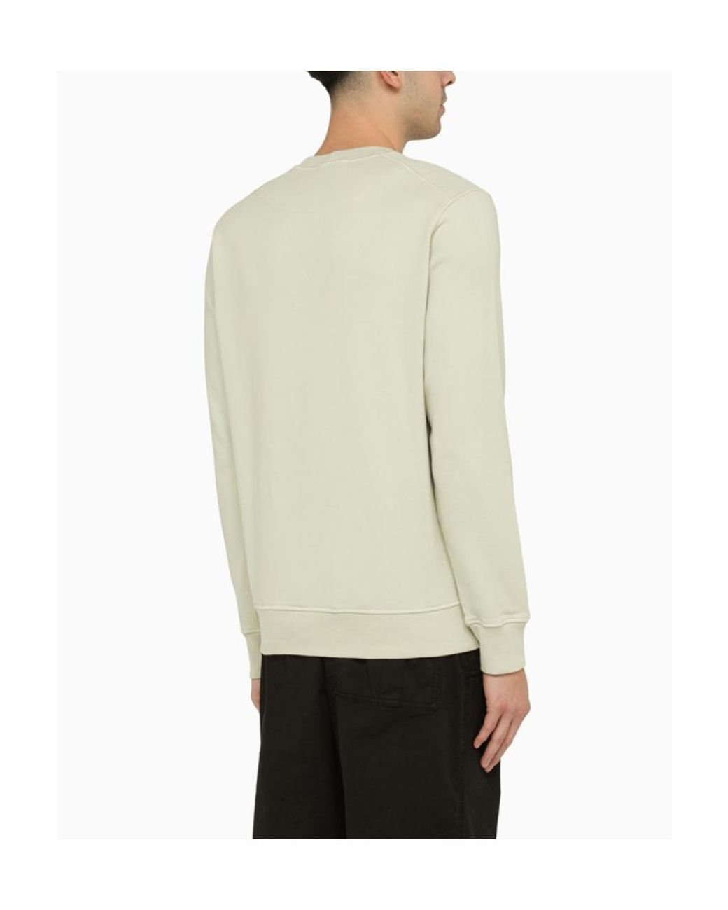 Stone Island Natural Compass Patch Crewneck Sweatshirt for men