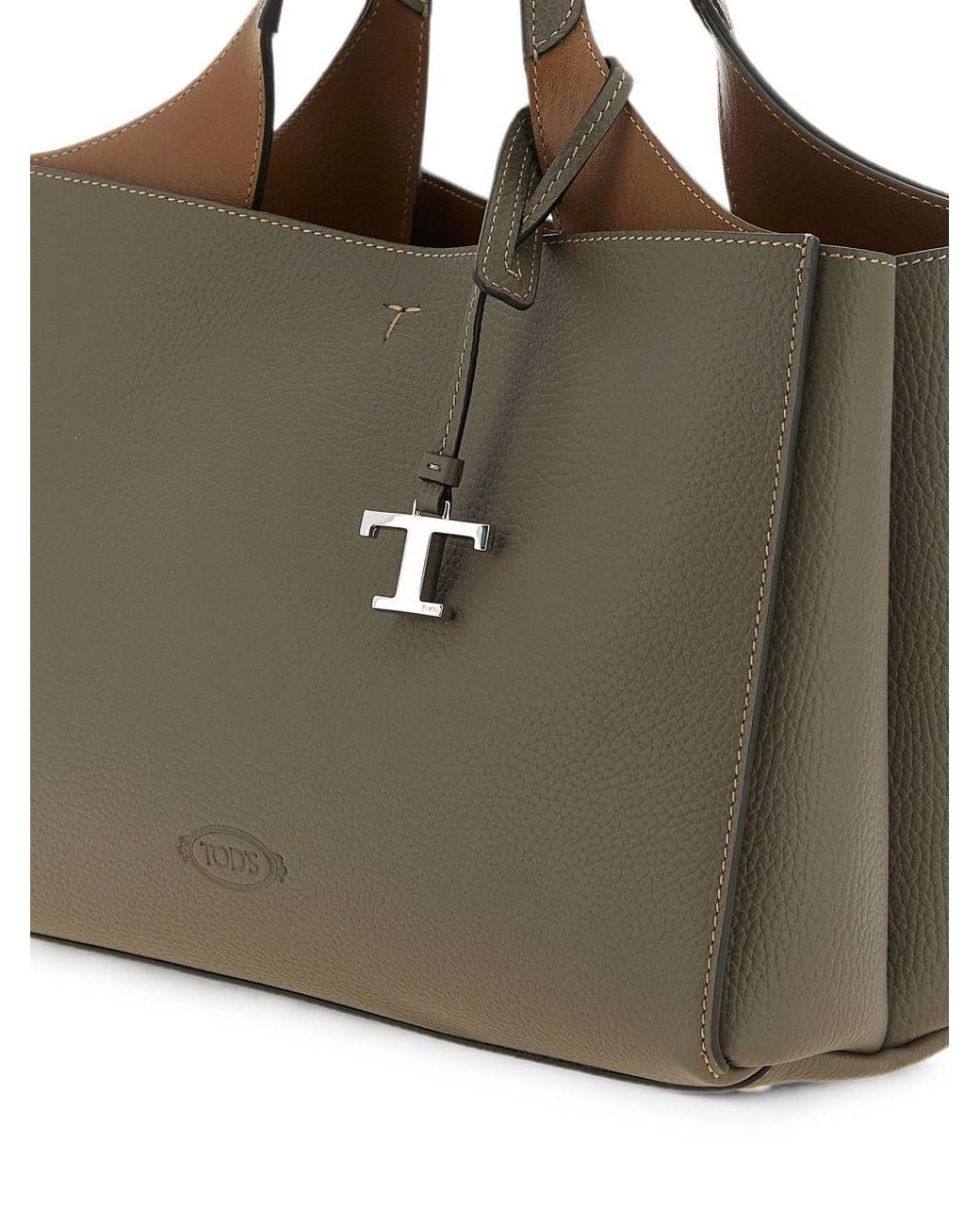 Tod's Green Small T Timeless Bucket Bag