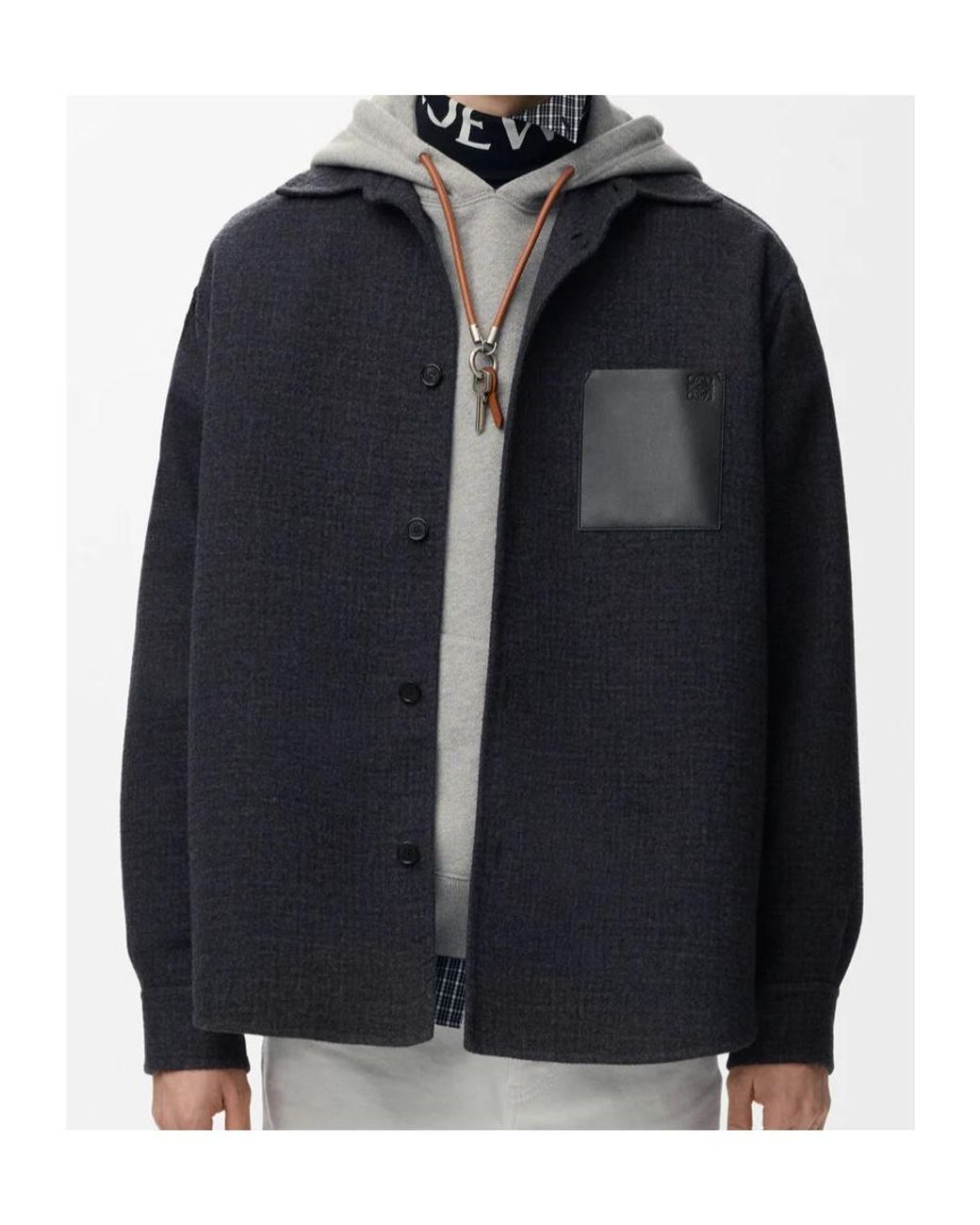 Loewe Blue Relaxed Overshirt for men
