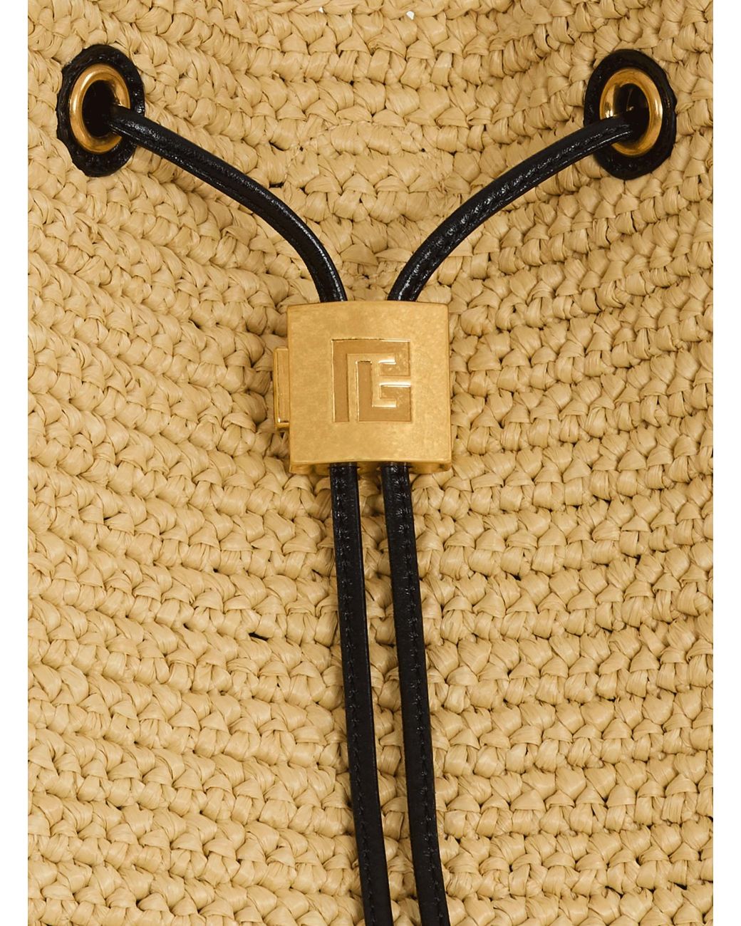 Balmain Natural Pulse Drawstring Backpack