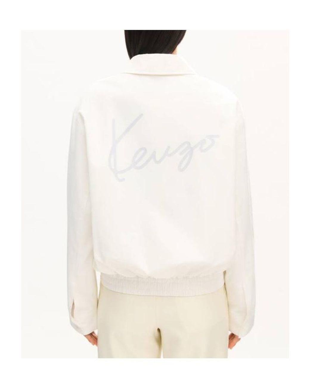 KENZO White Signature' Coach Jacket