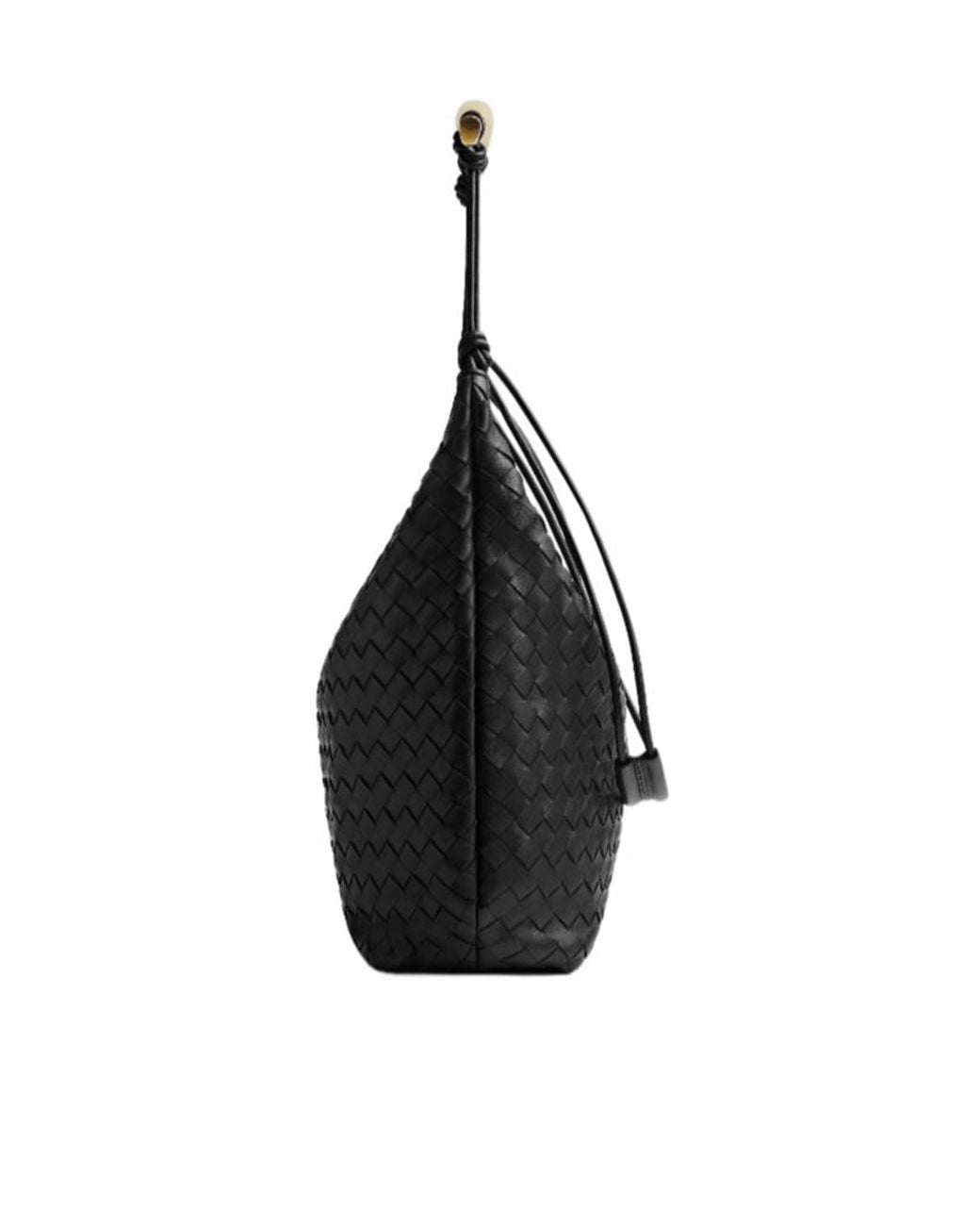 Bottega Veneta Black Sardine Messenger Bag for men