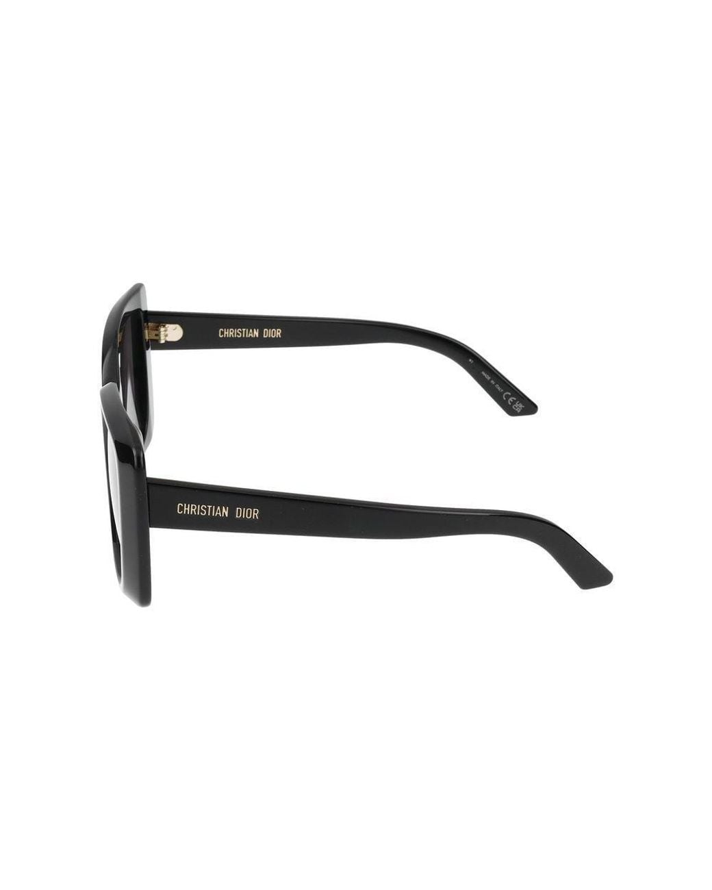 Dior White Eyewear Midnight S5I Square Frame Sunglasses