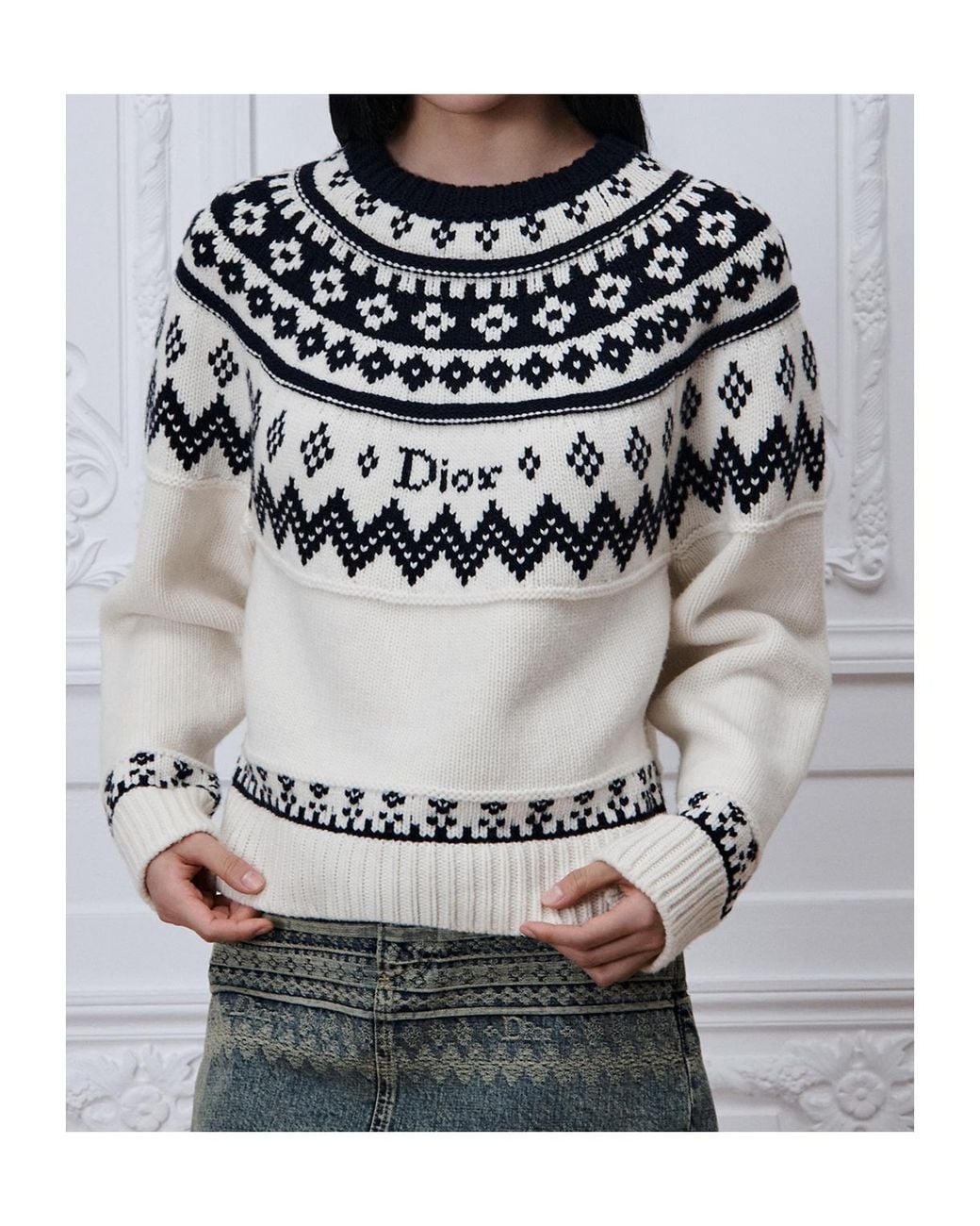 Dior White Alps Sweater