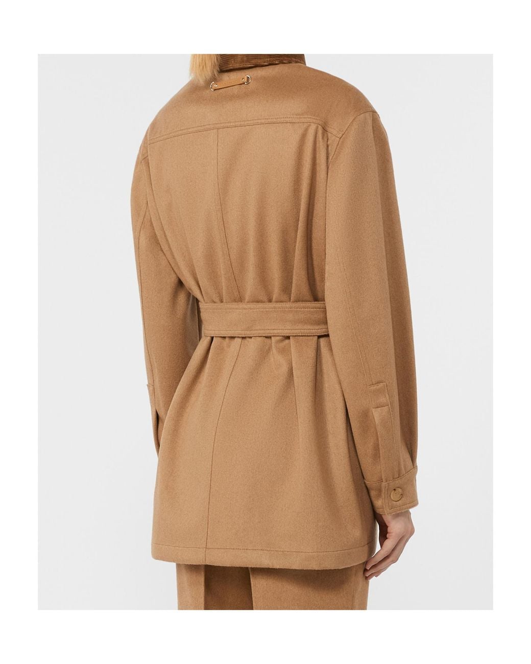 Max Mara Brown Collared Belted Jacket