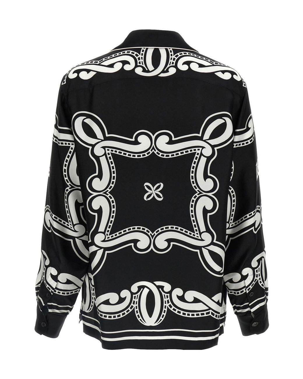 Dolce & Gabbana Black Bandanna Printed Vanity Shirt for men