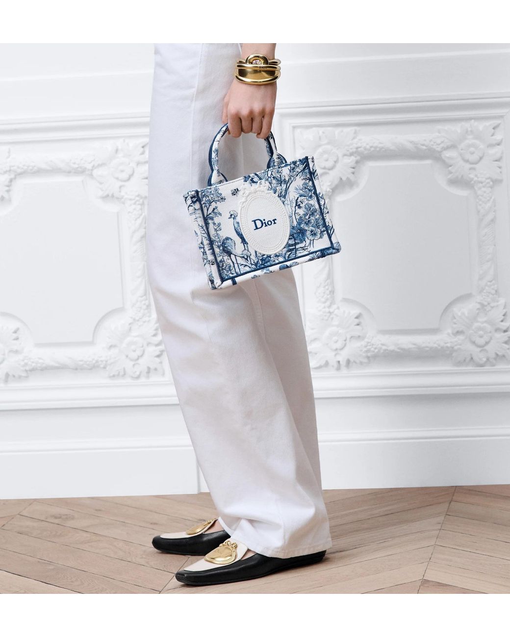 Dior Blue Mini Book Tote With Strap