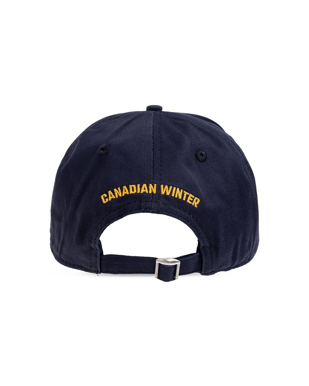 DSquared² Blue Logo Embroidered Distressed Baseball Hat for men
