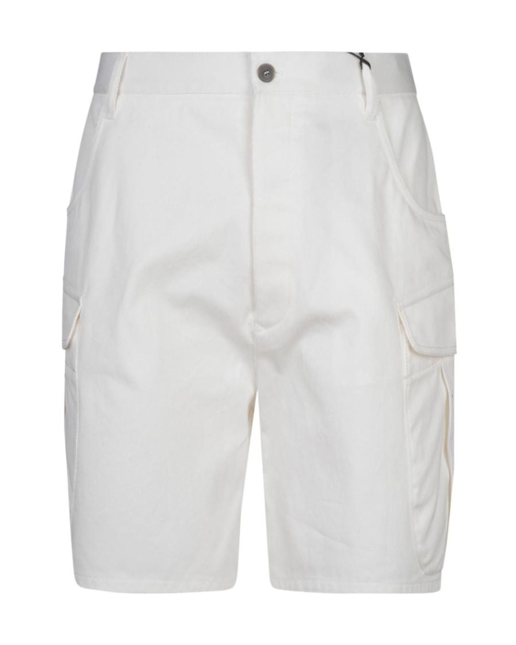 Giorgio Armani White Pocket Detail Shorts for men