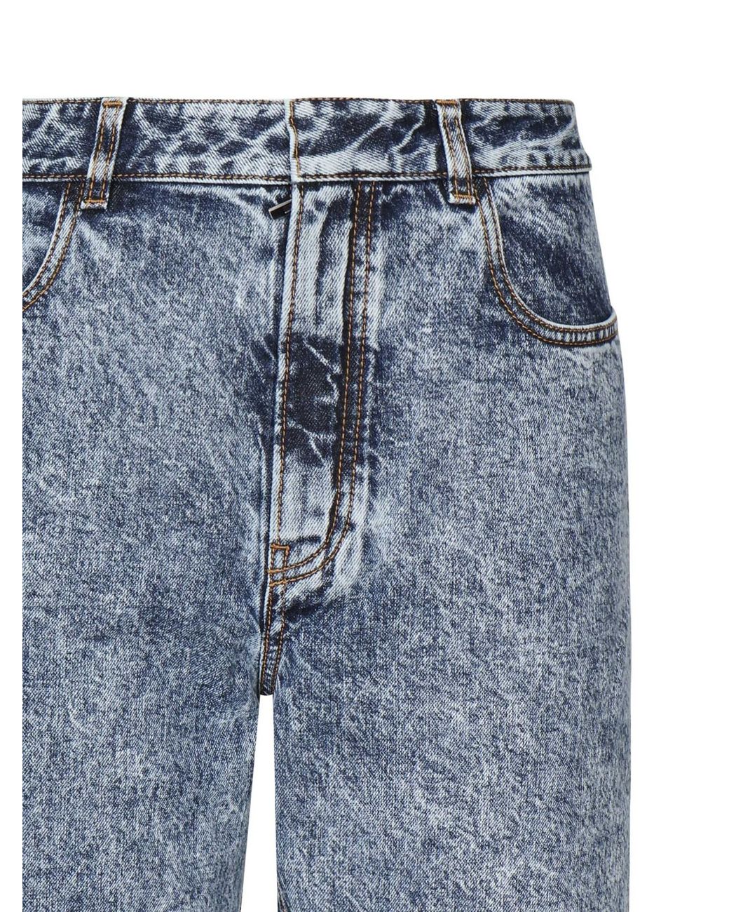 Alaïa Blue Alaïa Twisted Straight Cut Jeans