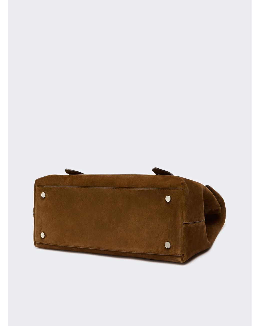 Max Mara Brown Split Leather Archetipo Handbag