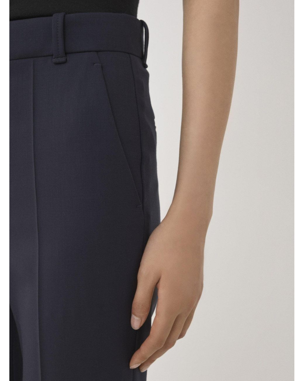 Chloé Blue Chloé Cropped Bootcut Trousers