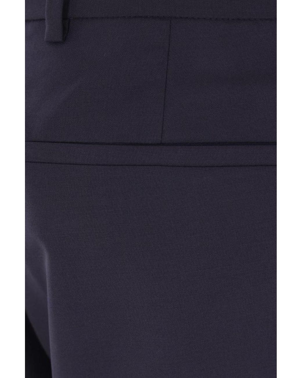 Gucci Blue Wide Leg Tailored Trousers