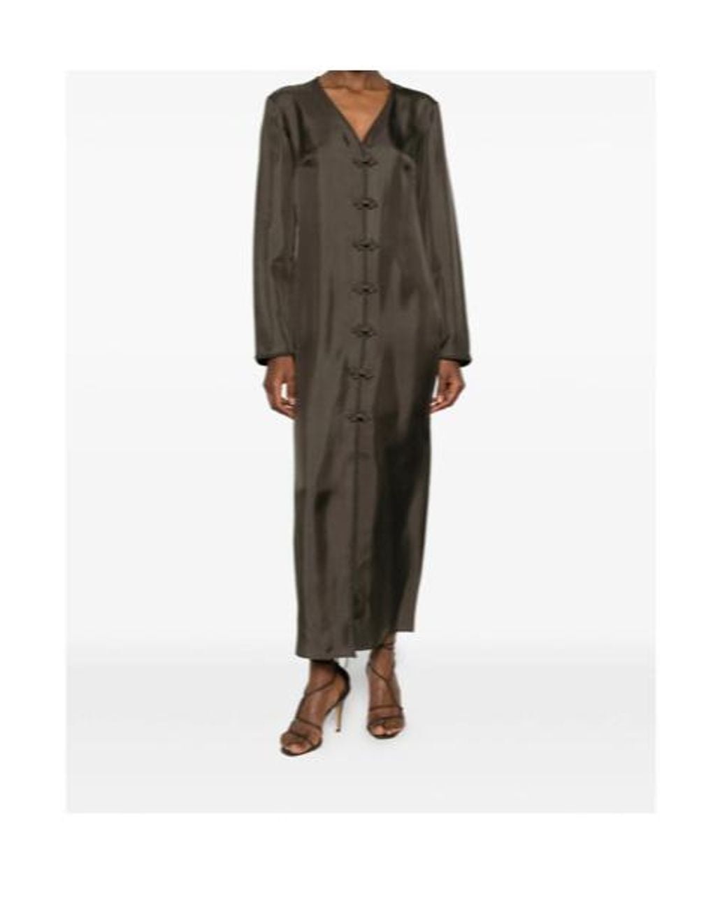 Rohe Gray Pankou Closure Dress