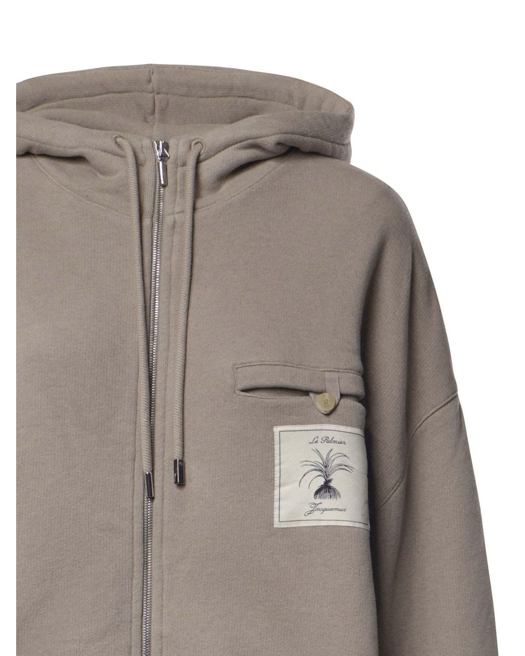 Jacquemus Gray The Torneo Hoodie for men