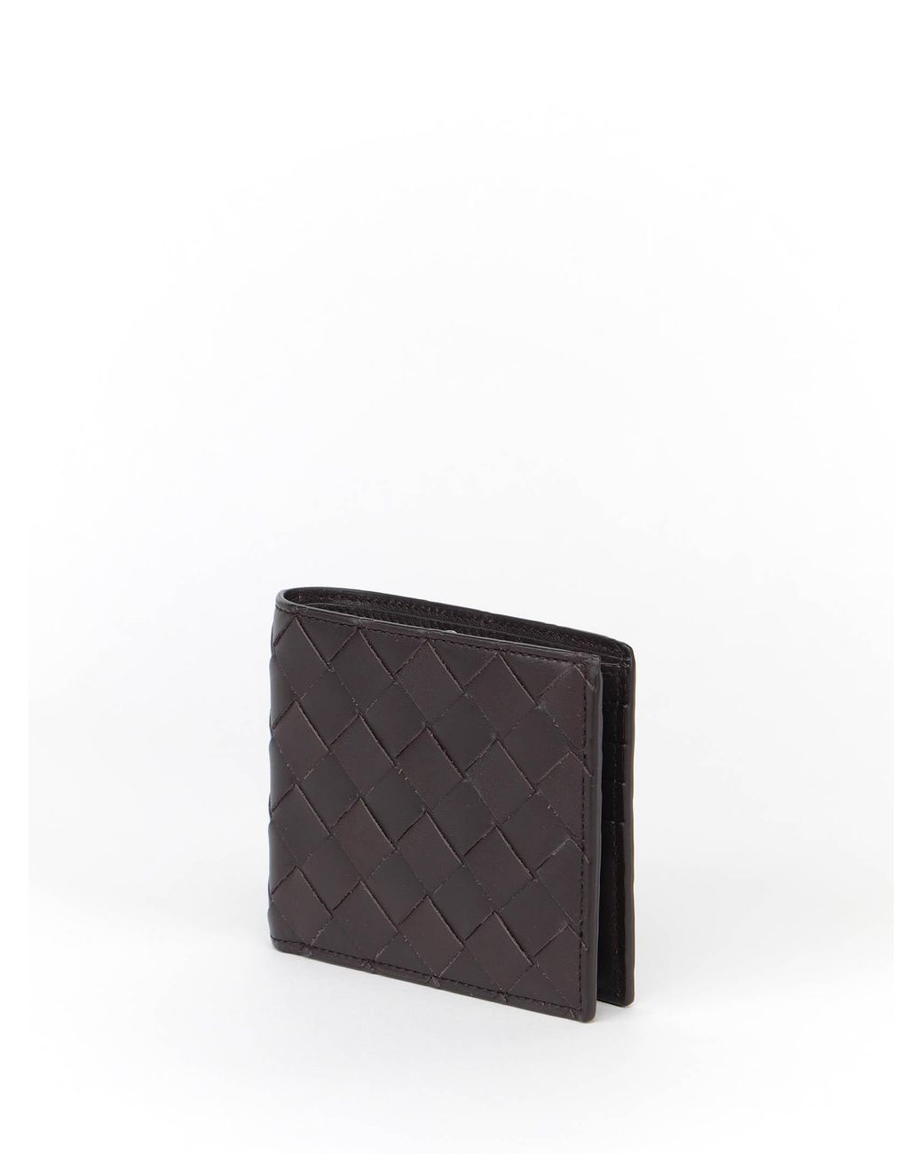 Bottega Veneta White Intrecciato Bifold Wallet for men