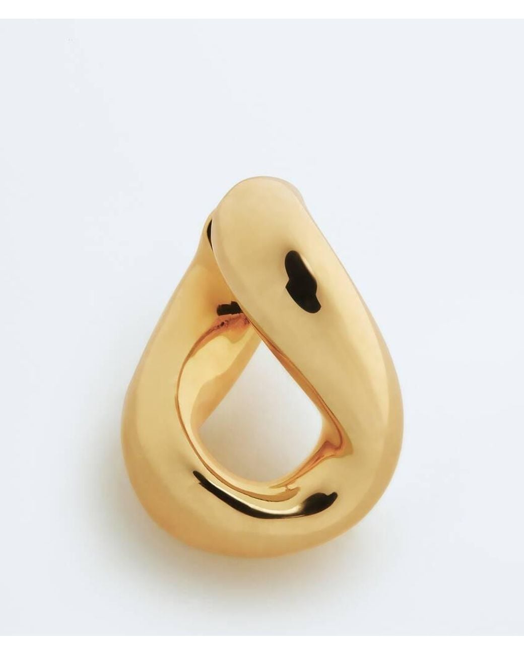 Bottega Veneta Metallic Prisma Chain Earrings